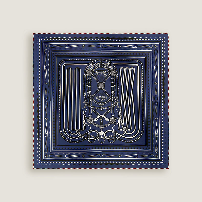 Grand Tralala bandana 55 - Brown | Hermès Mainland China